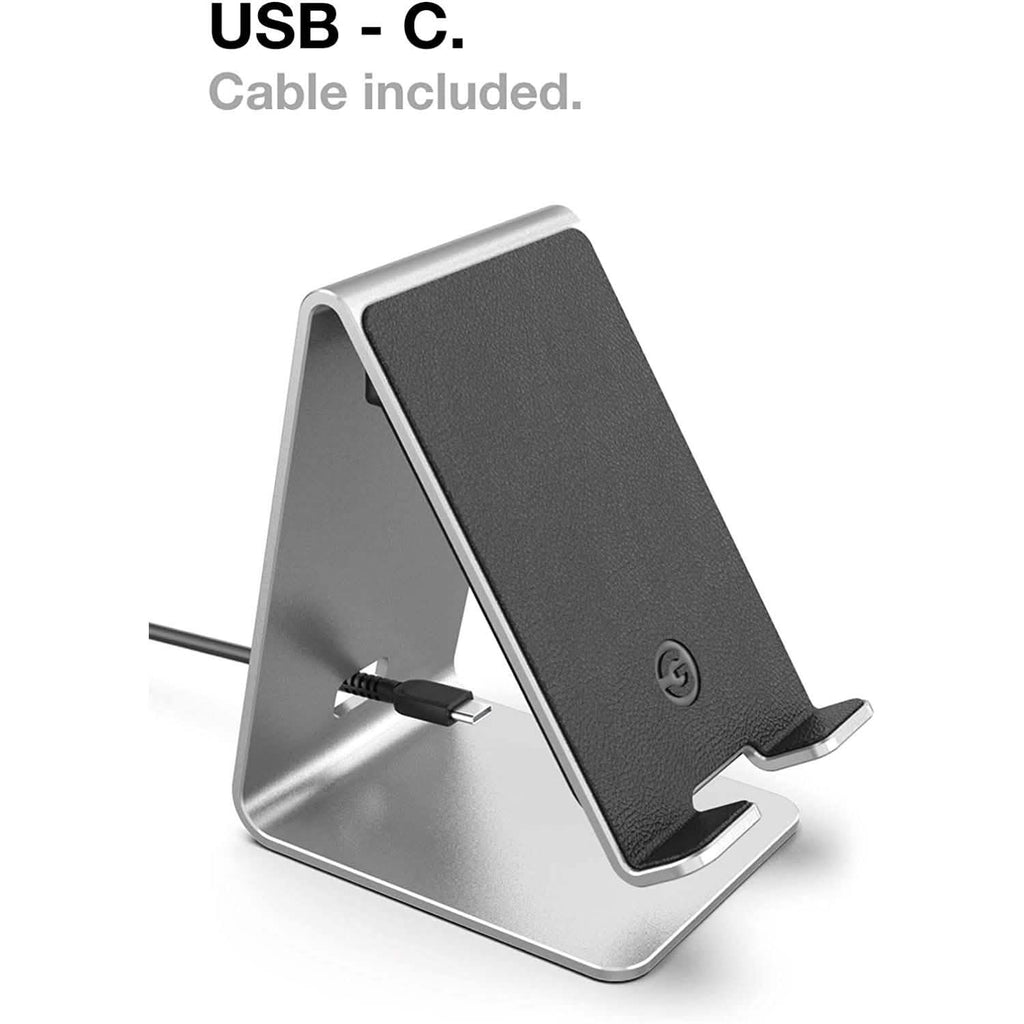 Station d'alimentation de bureau Qi à chargement rapide QC3.0 avec LED SoftGlow