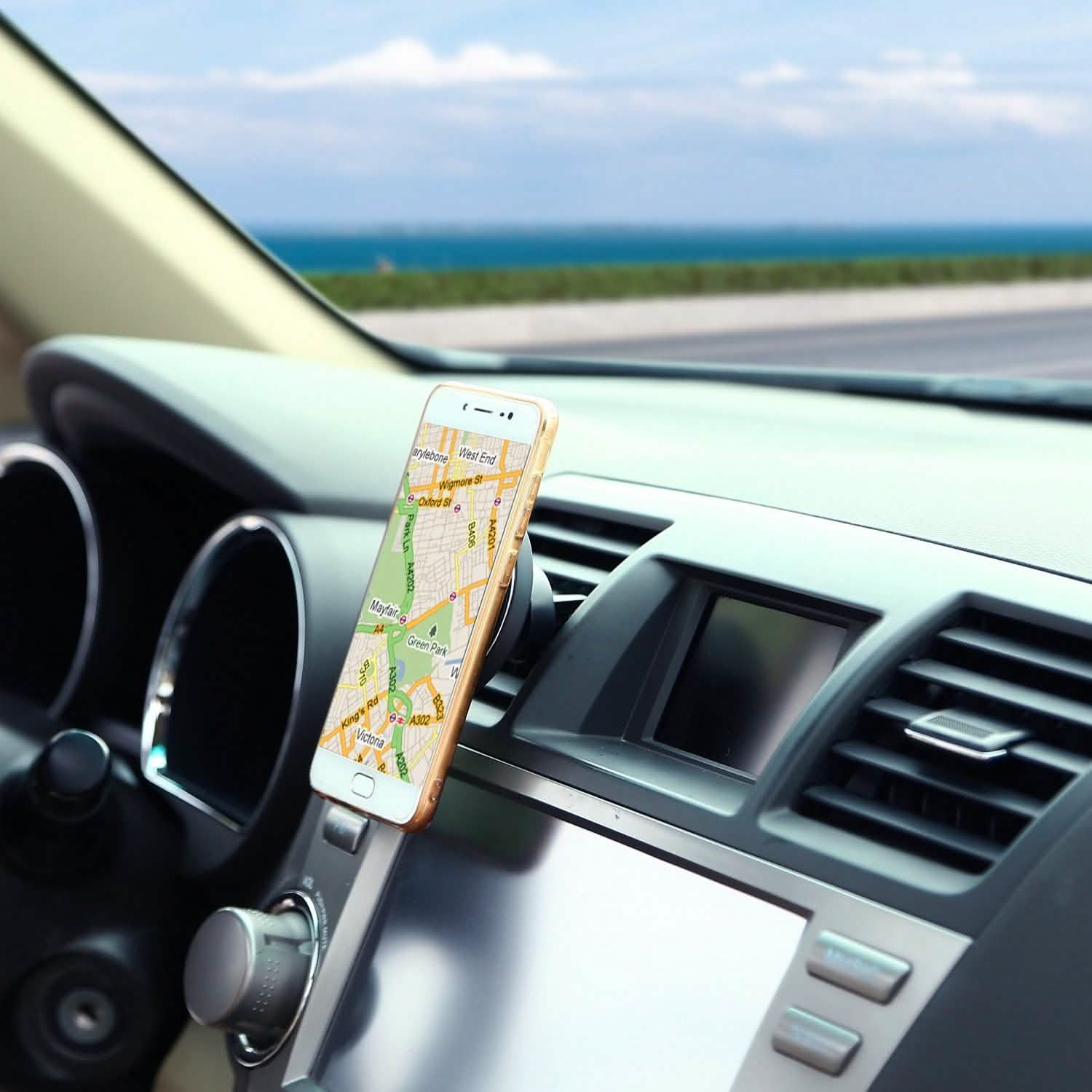 Chargeur de voiture magnétique sans fil Qi