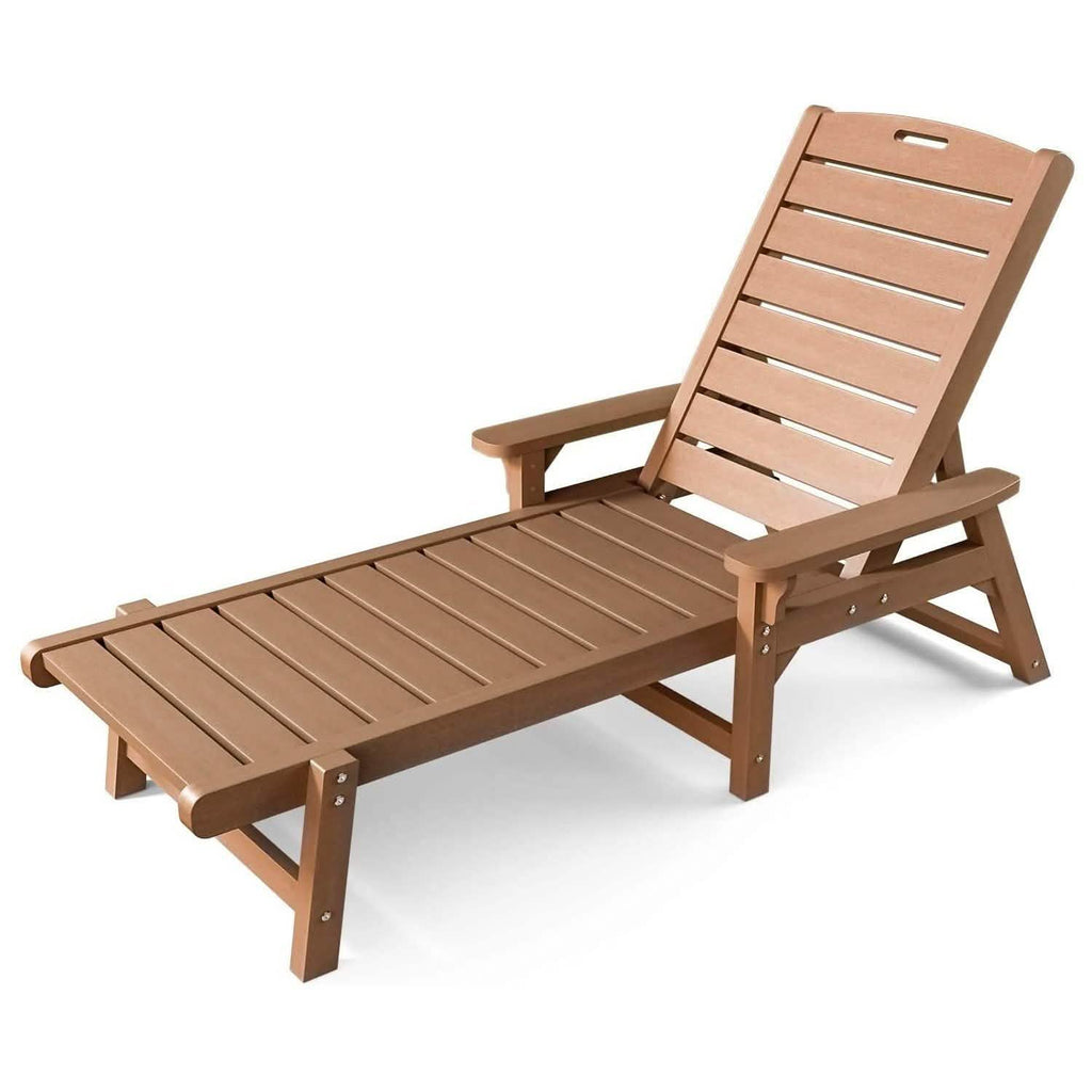 QOMOTOP Chaise longue d'extérieur