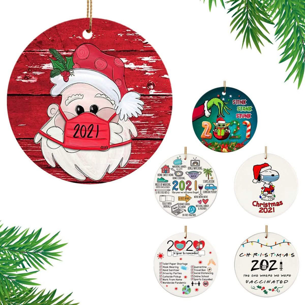Décorations de sapin de Noël spéciales Quarantaine