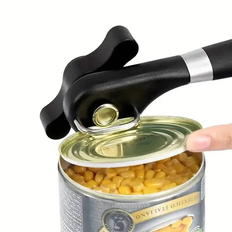 Ouvre-boîte en acier inoxydable rapide et facile - Gadget de cuisine multifonctionnel