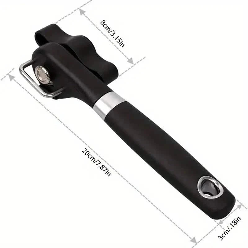 Ouvre-boîte en acier inoxydable rapide et facile - Gadget de cuisine multifonctionnel