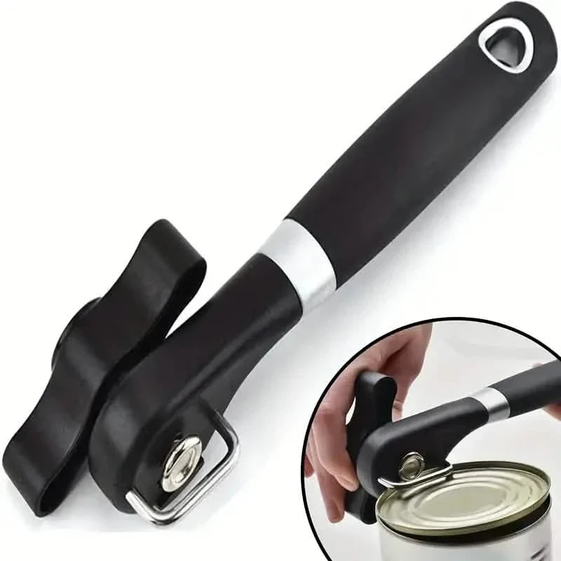 Ouvre-boîte en acier inoxydable rapide et facile - Gadget de cuisine multifonctionnel