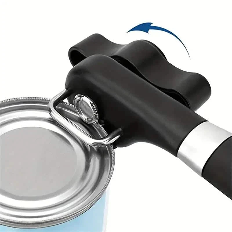 Ouvre-boîte en acier inoxydable rapide et facile - Gadget de cuisine multifonctionnel