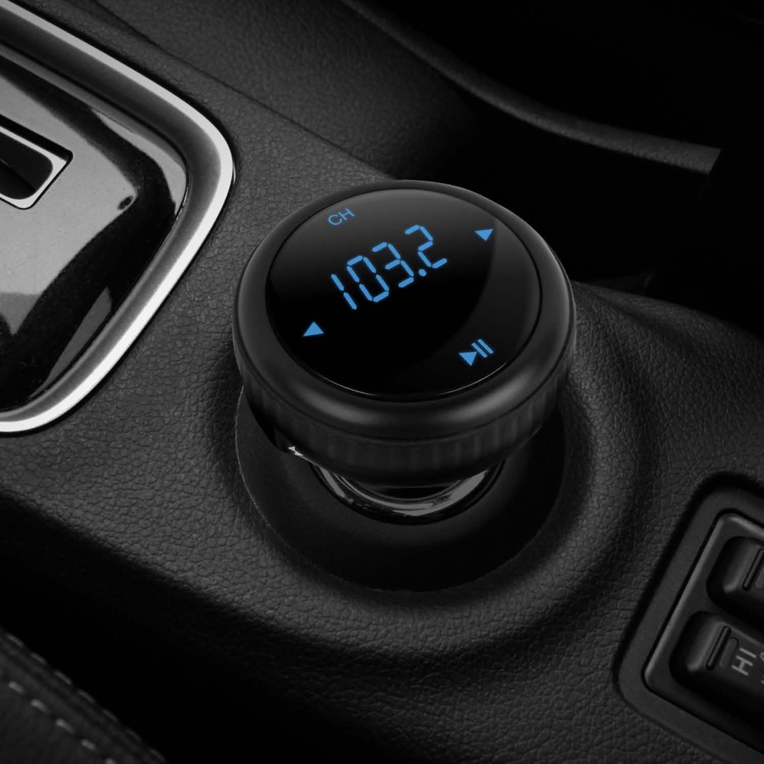 Chargeur de voiture Quick Charge 3.0 Transmetteur FM sans fil 4.2 23W 3A Double USB