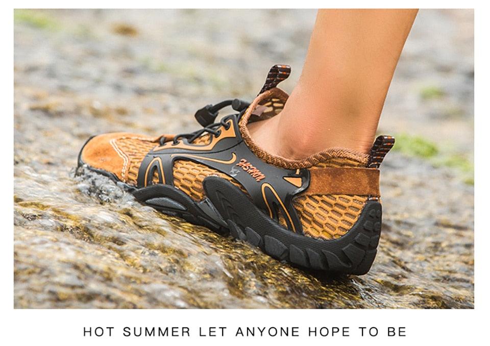 Chaussures de sport à séchage rapide pour hommes, chaussures aquatiques à enfiler, de randonnée, de plage, de surf, sandales, baskets de plage pieds nus, pour la natation, le bateau, la pêche, le yoga, la gym