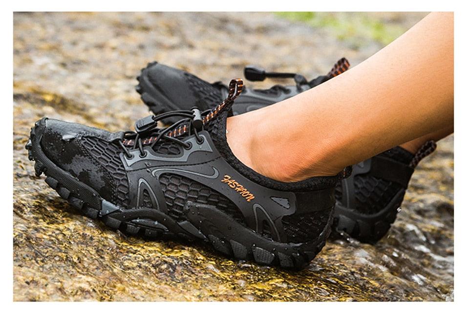 Chaussures de sport à séchage rapide pour hommes, chaussures aquatiques à enfiler, de randonnée, de plage, de surf, sandales, baskets de plage pieds nus, pour la natation, le bateau, la pêche, le yoga, la gym