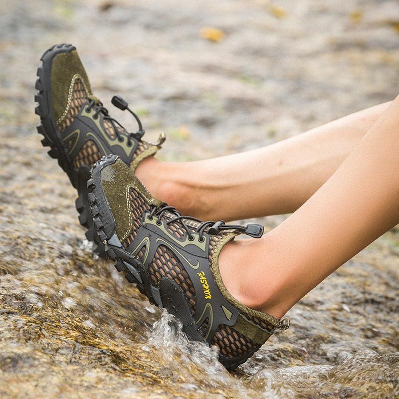 Chaussures de sport à séchage rapide pour hommes, chaussures aquatiques à enfiler, de randonnée, de plage, de surf, sandales, baskets de plage pieds nus, pour la natation, le bateau, la pêche, le yoga, la gym