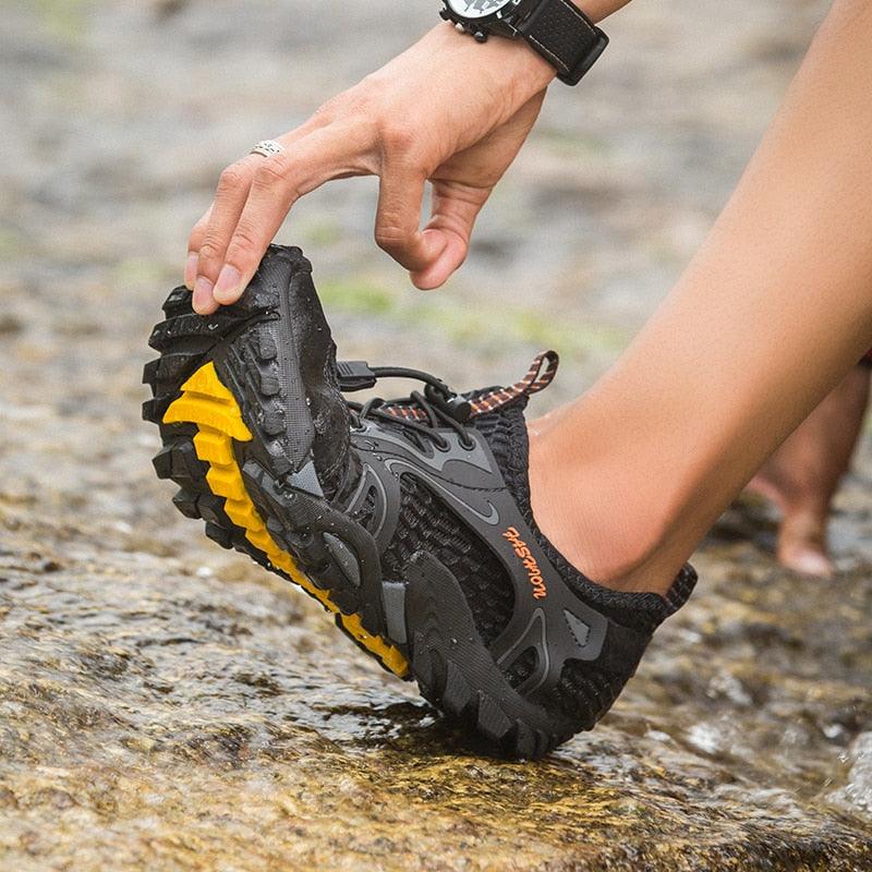 Chaussures de sport à séchage rapide pour hommes, chaussures aquatiques à enfiler, de randonnée, de plage, de surf, sandales, baskets de plage pieds nus, pour la natation, le bateau, la pêche, le yoga, la gym