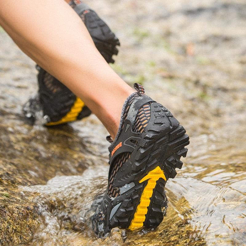 Chaussures de sport à séchage rapide pour hommes, chaussures aquatiques à enfiler, de randonnée, de plage, de surf, sandales, baskets de plage pieds nus, pour la natation, le bateau, la pêche, le yoga, la gym