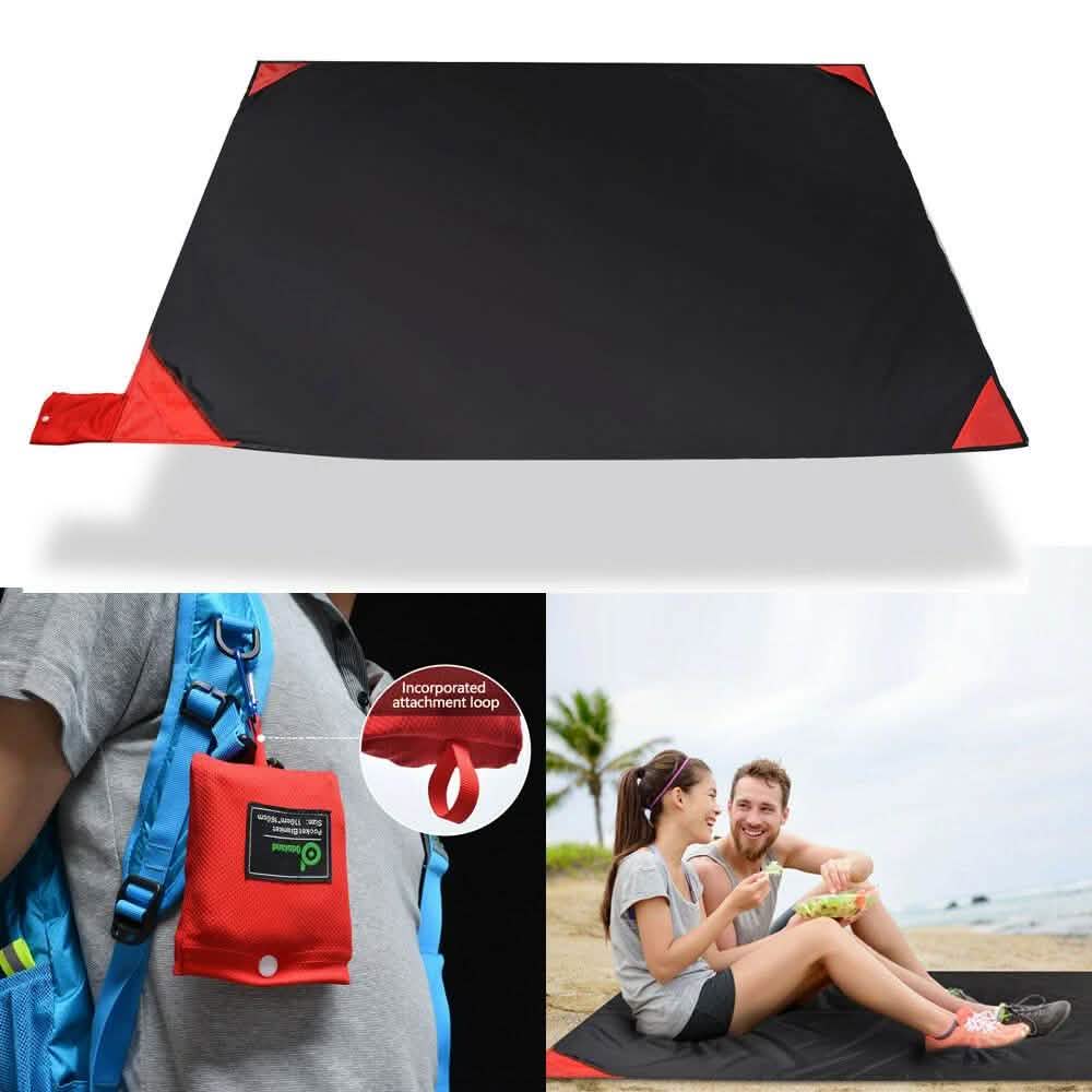 Tapis à séchage rapide Feuille de pique-nique imperméable Couverture de plage Tapis de sable de poche
