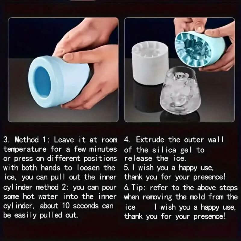 Moule à glaçons en silicone pour congélation rapide