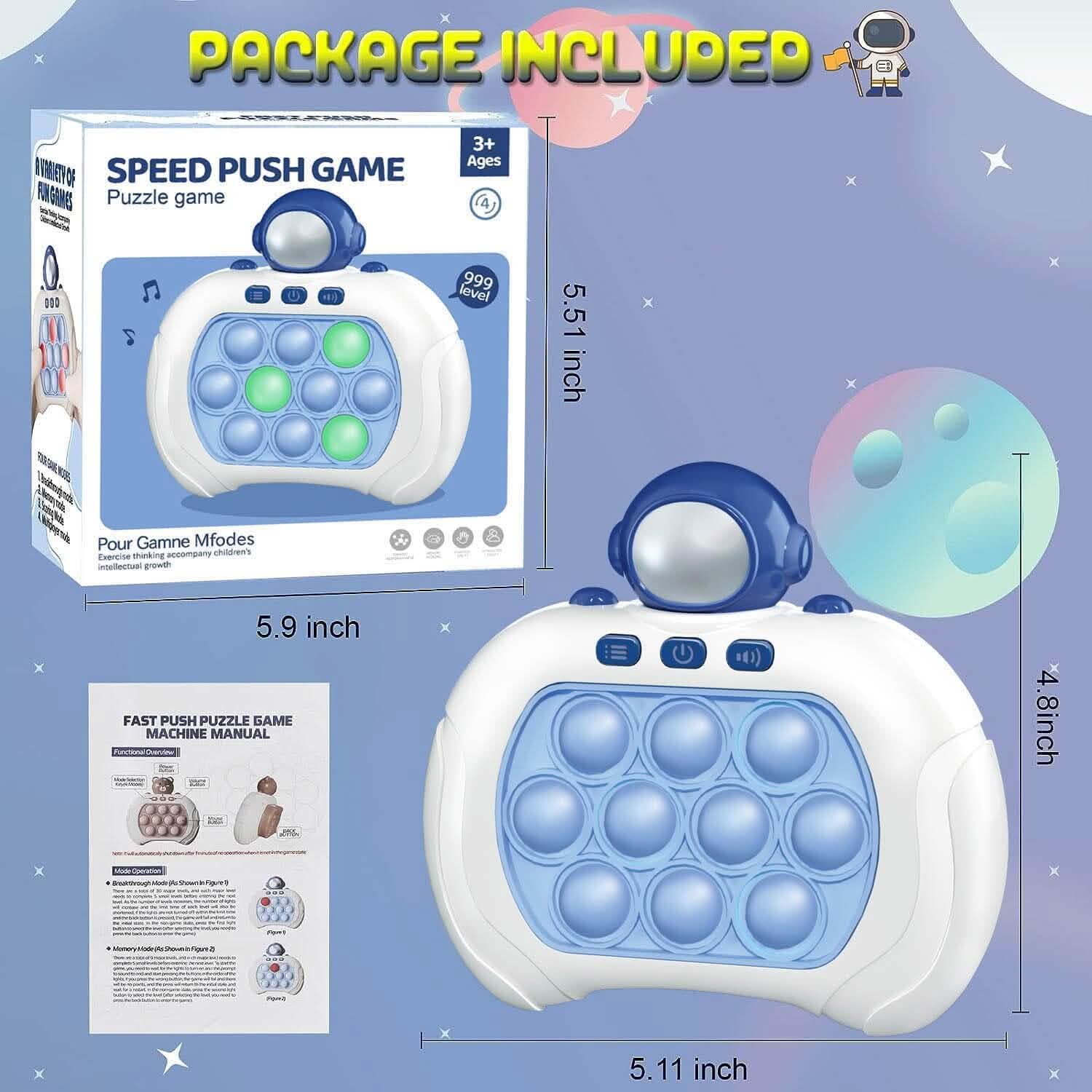 Jeu de Pop-It Rapide - Fidget Toys Pro pour Enfants et Adultes