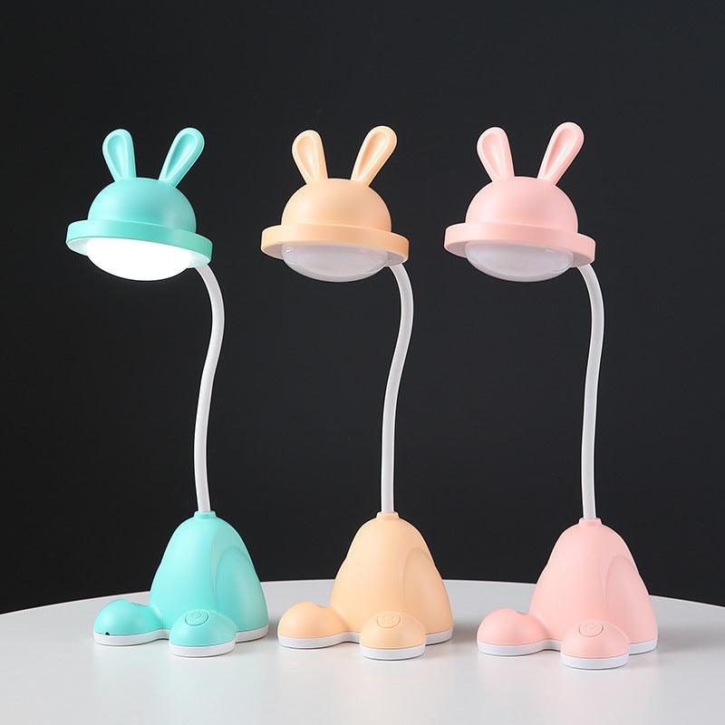 Lampe de table LED Lapin, Veilleuses de chevet pour enfants, Lampe de bureau lapin pour la chambre d'étude, Décoration de chambre de bébé, Restaurant, Salon, Joli cadeau, Recharge USB, Jolies lampes d'étude pour la décoration de chambre.