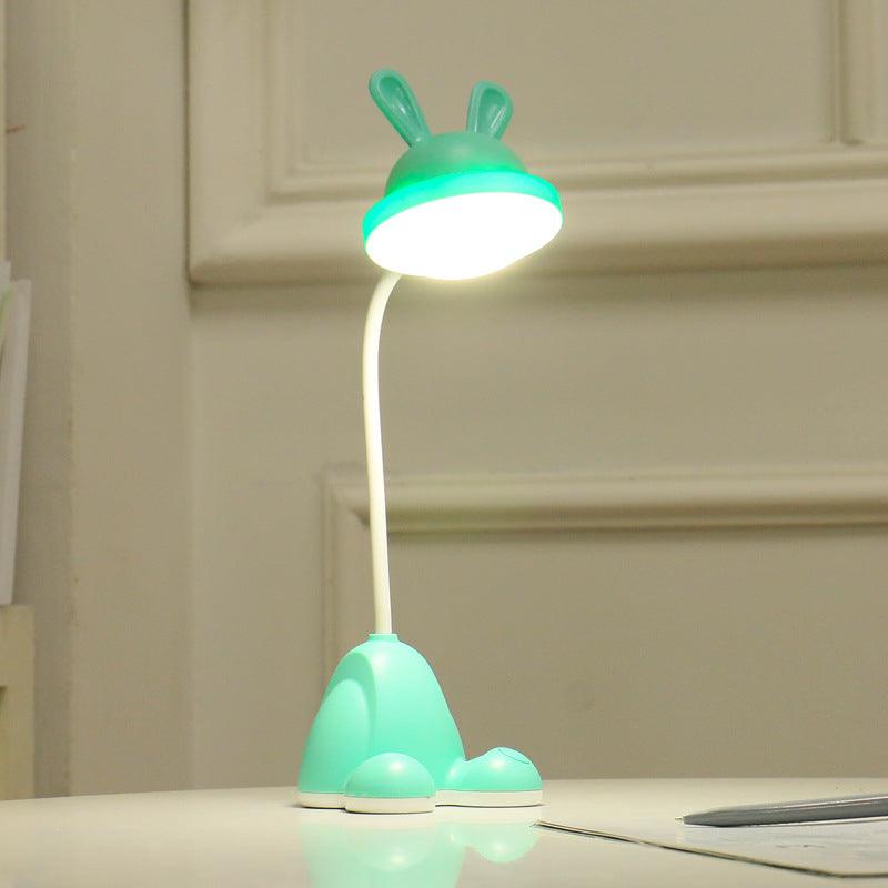 Lampe de table LED Lapin, Veilleuses de chevet pour enfants, Lampe de bureau lapin pour la chambre d'étude, Décoration de chambre de bébé, Restaurant, Salon, Joli cadeau, Recharge USB, Jolies lampes d'étude pour la décoration de chambre.