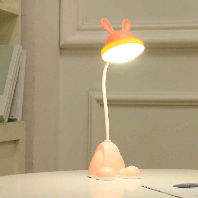 Lampe de table LED Lapin, Veilleuses de chevet pour enfants, Lampe de bureau lapin pour la chambre d'étude, Décoration de chambre de bébé, Restaurant, Salon, Joli cadeau, Recharge USB, Jolies lampes d'étude pour la décoration de chambre.