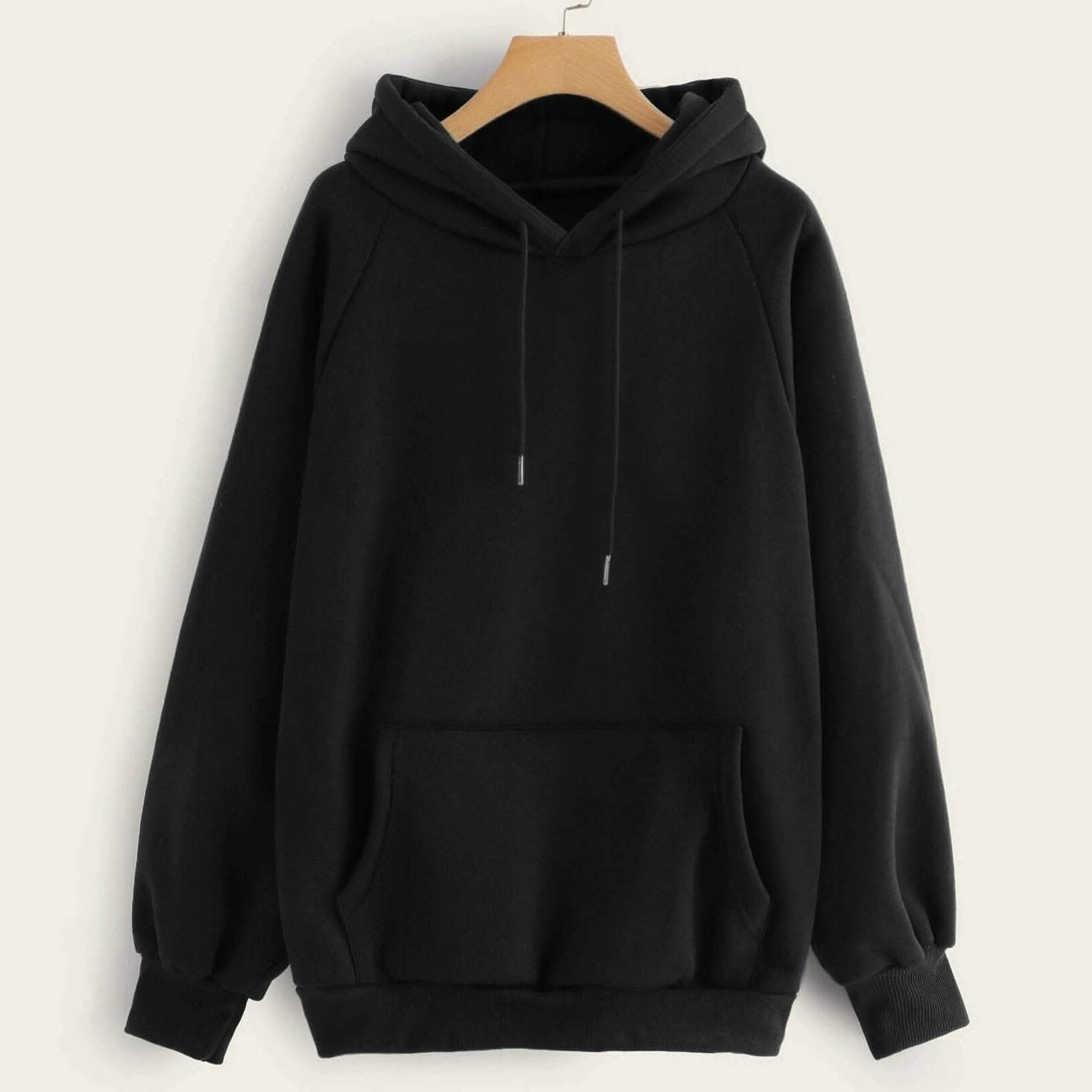 Sweat à capuche à manches raglan et poche kangourou