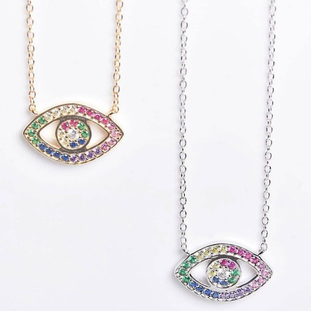 Collier Œil Arc-en-ciel en ZC