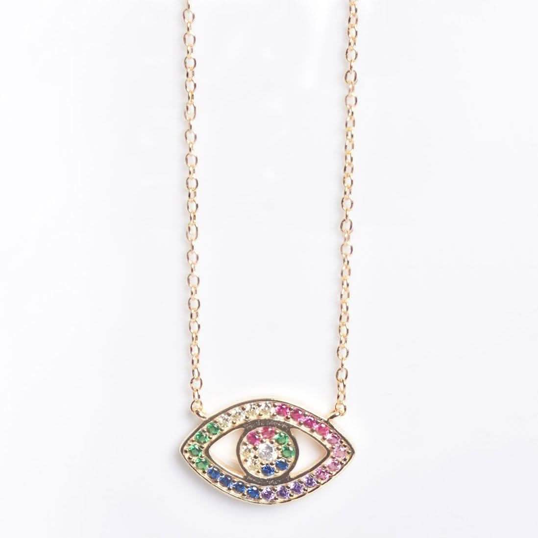 Collier Œil Arc-en-ciel en ZC