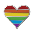 Broche émaillée Cœur Arc-en-ciel Fierté – Accessoire de soutien et de visibilité LGBTQ+