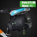 Sac de vélo imperméable Sac de vélo antichoc pour vélo réfléchissant grande capacité Sacoche de selle Accessoires de sacoche de vélo Sacoche de selle Sous la selle Sacoche de vélo Accessoires de cyclisme Pochette de rangement pour VTT Vélo de route