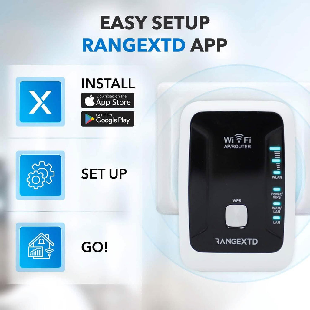 Répéteur WiFi RANGEXTD avec port Ethernet (Reconditionné)