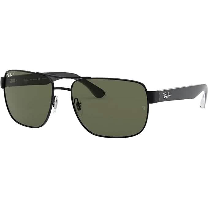 Lunettes de soleil carrées Ray-Ban pour homme Rb3530 (reconditionnées)