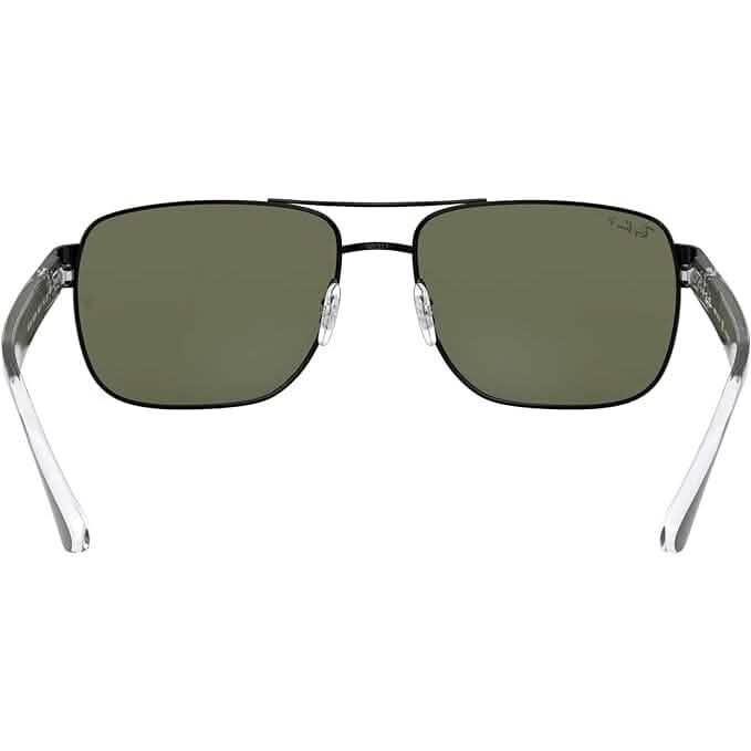 Lunettes de soleil carrées Ray-Ban pour homme Rb3530 (reconditionnées)