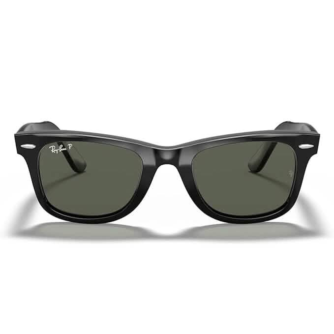 Lunettes de soleil carrées polarisées Ray-Ban RB2140 Original Wayfarer (reconditionnées)