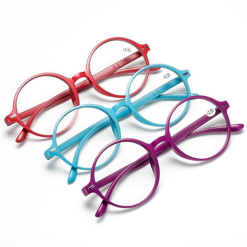 Lire Lunettes Hommes Femmes Rondes Vintage Lunettes de Lecture Anti Lumière Bleue Hommes Femmes Rétro Monture Ronde Épaisse Lunettes Légères avec Charnière à Ressort Faciles à Transporter +1 +1.5 +2 +2.5 +3 +3.5
