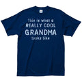 T-shirt « Mamie trop cool » ou « Cette mamie déchire » – Divers styles et tailles