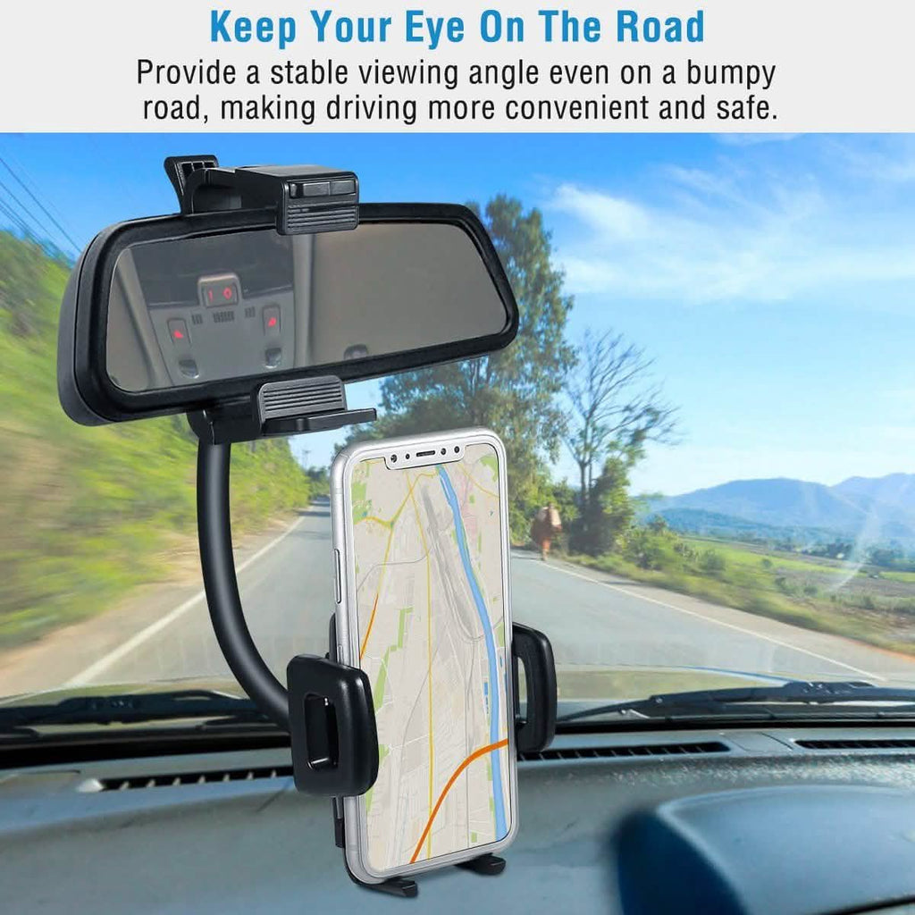 Support de téléphone pour rétroviseur de voiture