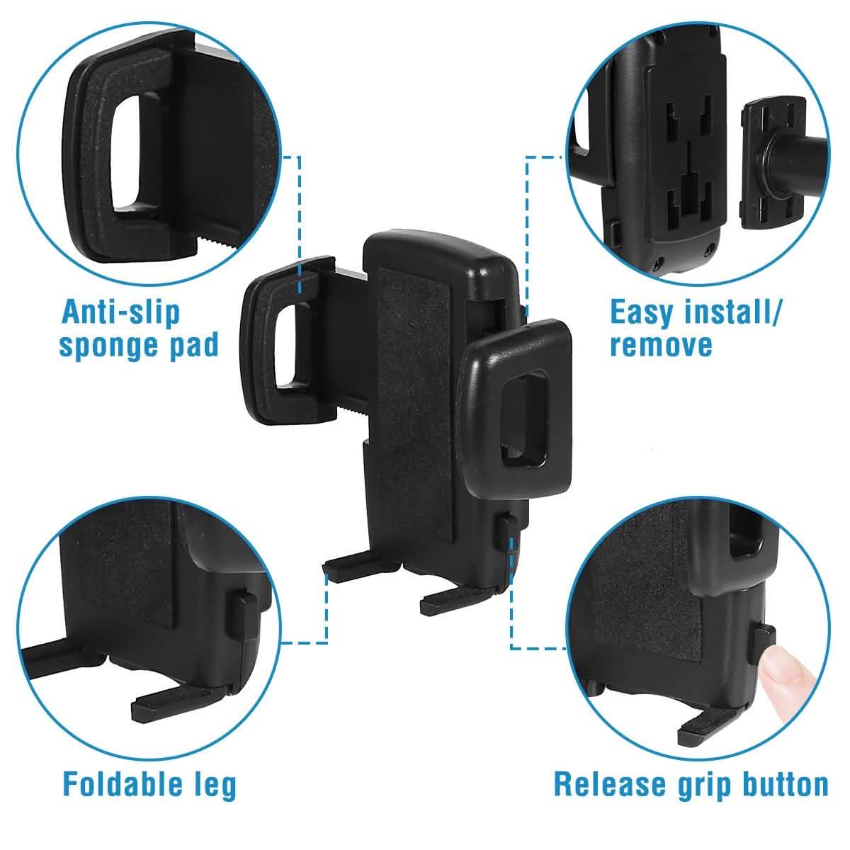 Support de téléphone pour rétroviseur de voiture