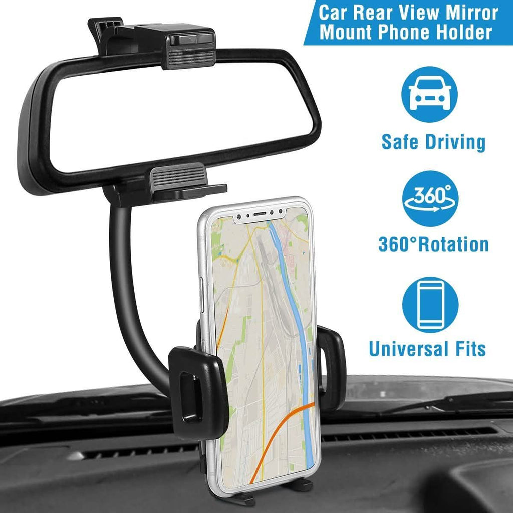 Support de téléphone pour rétroviseur de voiture