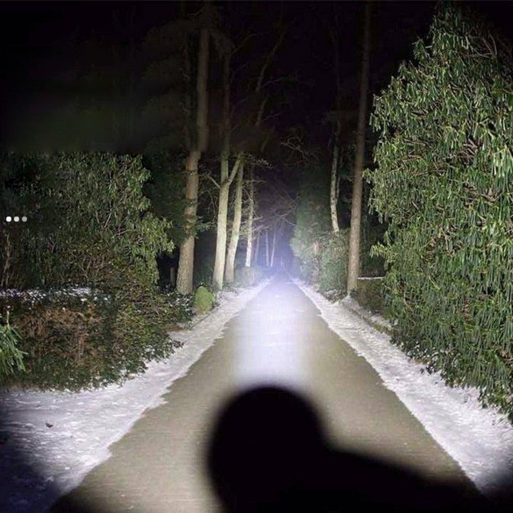 Mini lampe torche LED portable rechargeable étanche USB, super lumineuse, zoom télescopique, résistante à l'eau, idéale pour les activités intérieures/extérieures, le camping et la randonnée nocturne