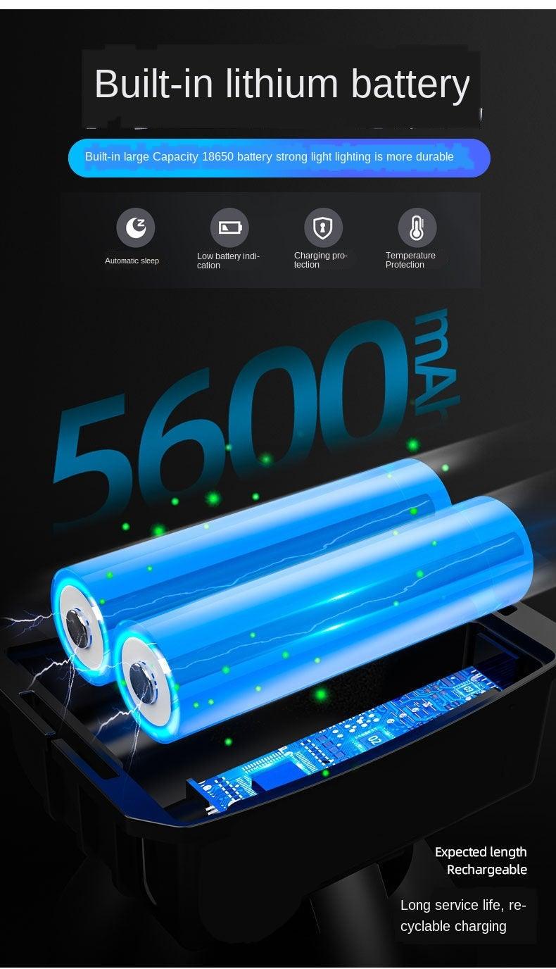 Lampe frontale à LED rechargeable, réglable, lumière puissante, zoomable, longue portée, étanche, super lumineuse, pour la randonnée, la pêche de nuit, l'extérieur, lampe de mineur