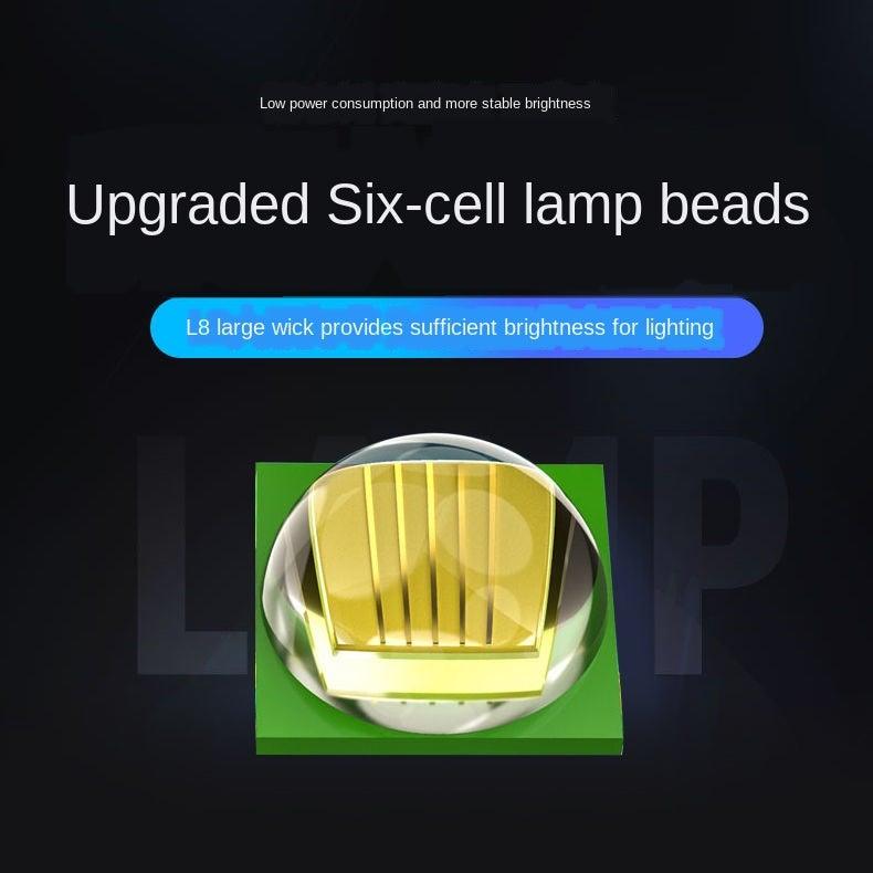 Lampe frontale à LED rechargeable, réglable, lumière puissante, zoomable, longue portée, étanche, super lumineuse, pour la randonnée, la pêche de nuit, l'extérieur, lampe de mineur