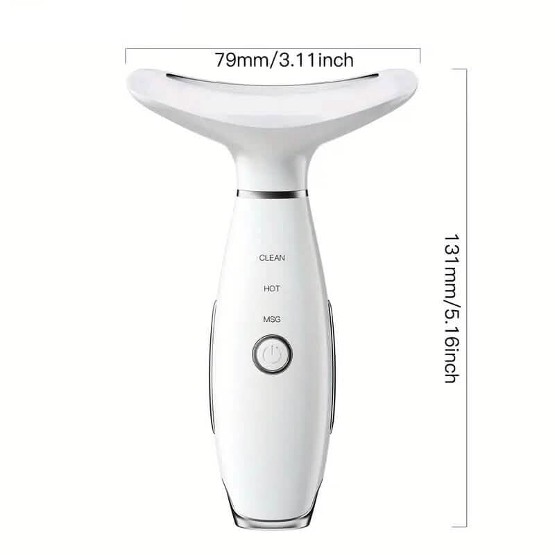 Masseur vibrant chauffant rechargeable pour soins esthétiques
