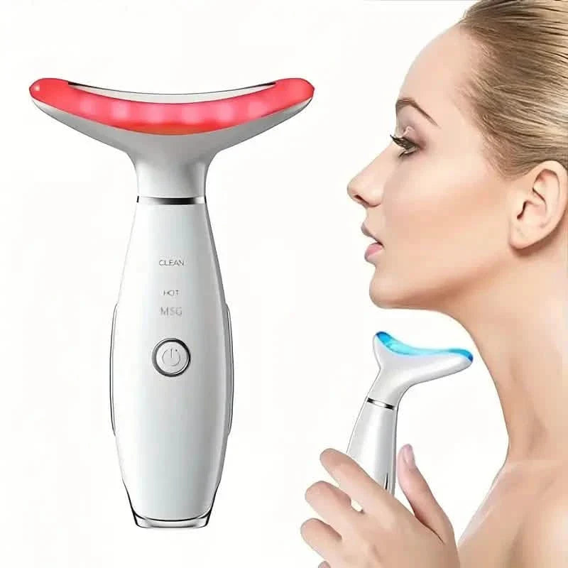 Masseur vibrant chauffant rechargeable pour soins esthétiques