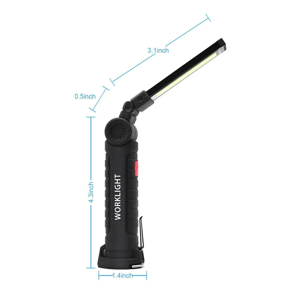 Lampe de travail COB LED rechargeable pliable fine