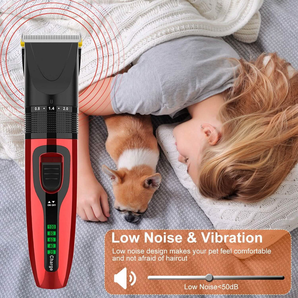 Trousse de toilettage sans fil rechargeable pour animaux de compagnie