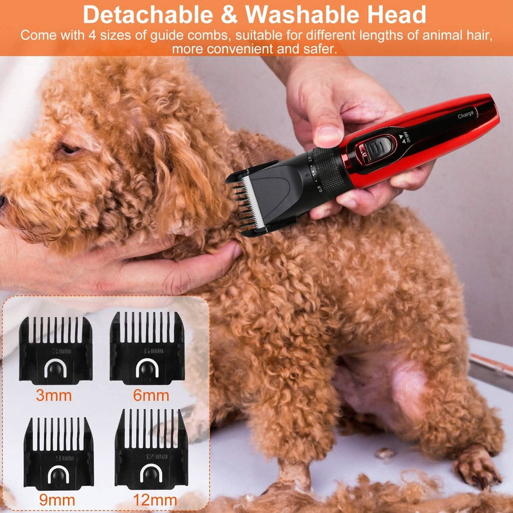 Trousse de toilettage sans fil rechargeable pour animaux de compagnie