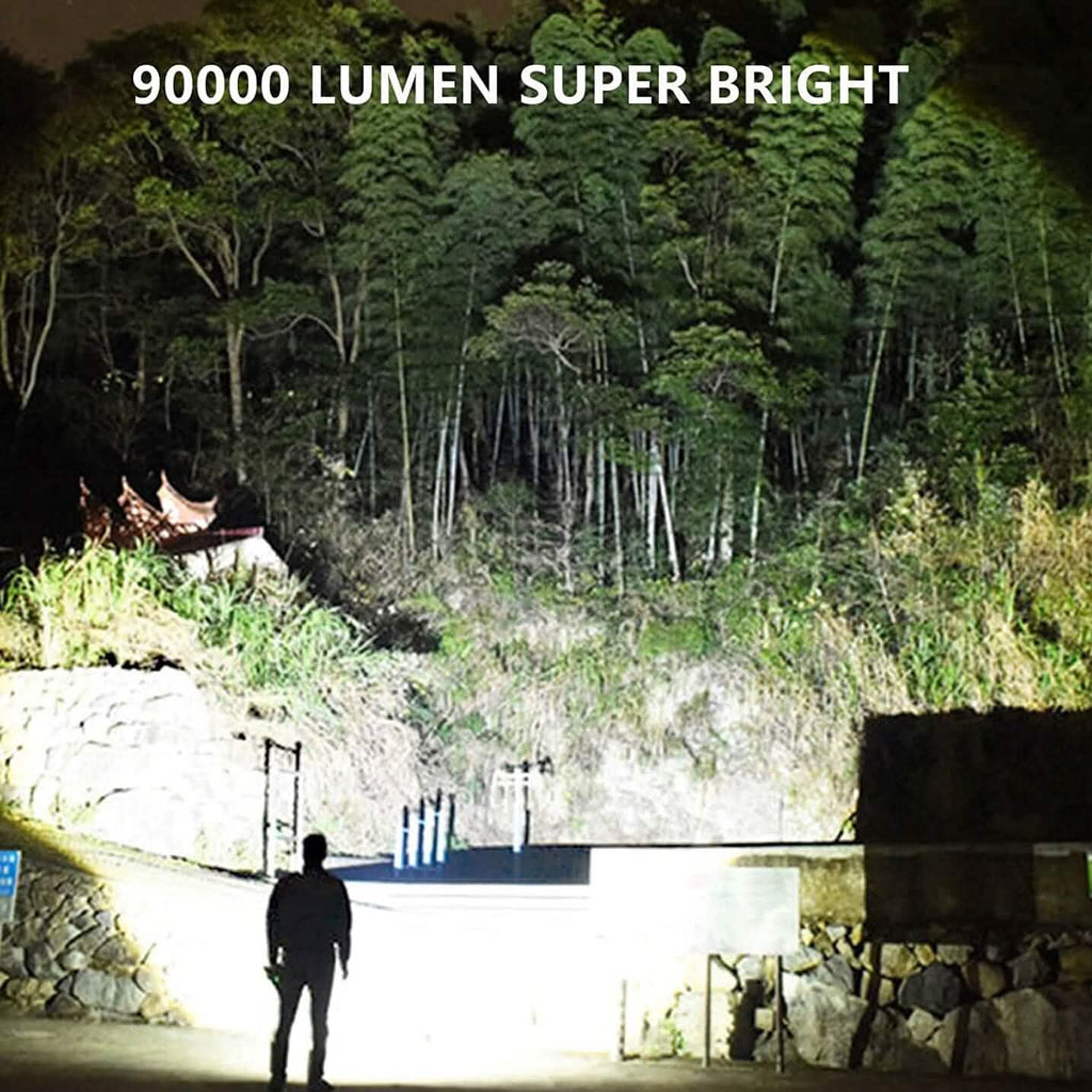 Lampes de poche LED rechargeables 90000 Lumens