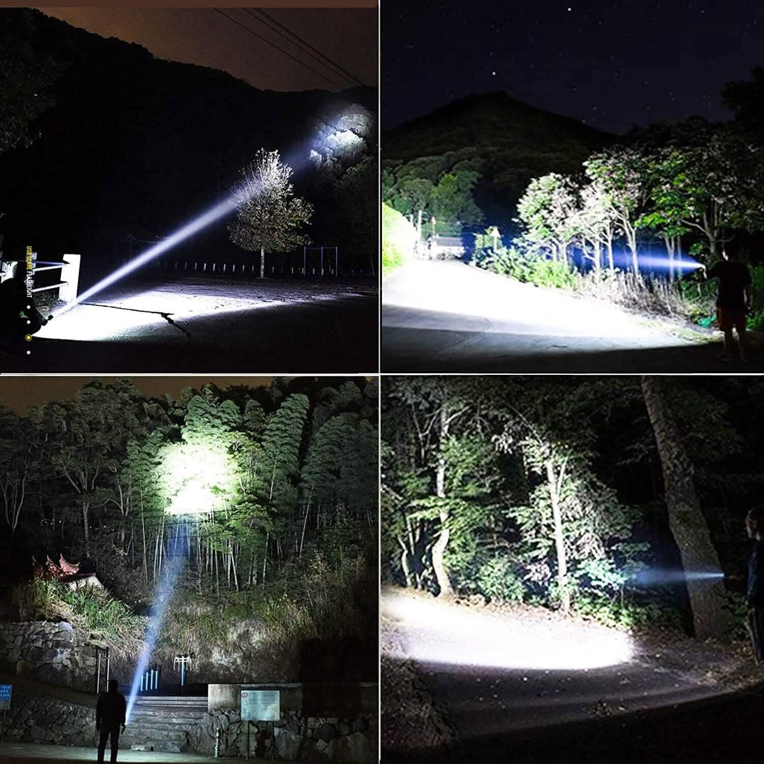 Lampes de poche LED rechargeables 90000 Lumens