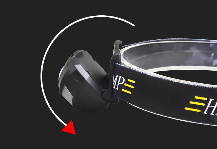 Lampe frontale rechargeable LED puissante, USB, étanche, avec détecteur de mouvement, pour adultes et enfants, pour le camping, la course, le cyclisme et la pêche