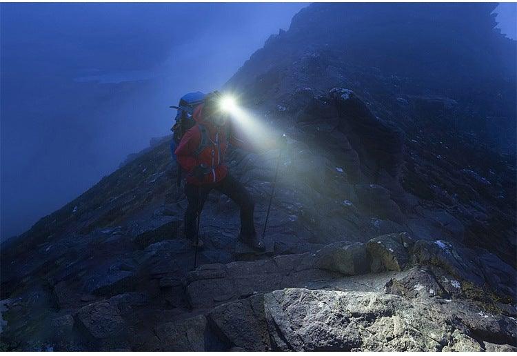 Lampe frontale rechargeable LED puissante, USB, étanche, avec détecteur de mouvement, pour adultes et enfants, pour le camping, la course, le cyclisme et la pêche