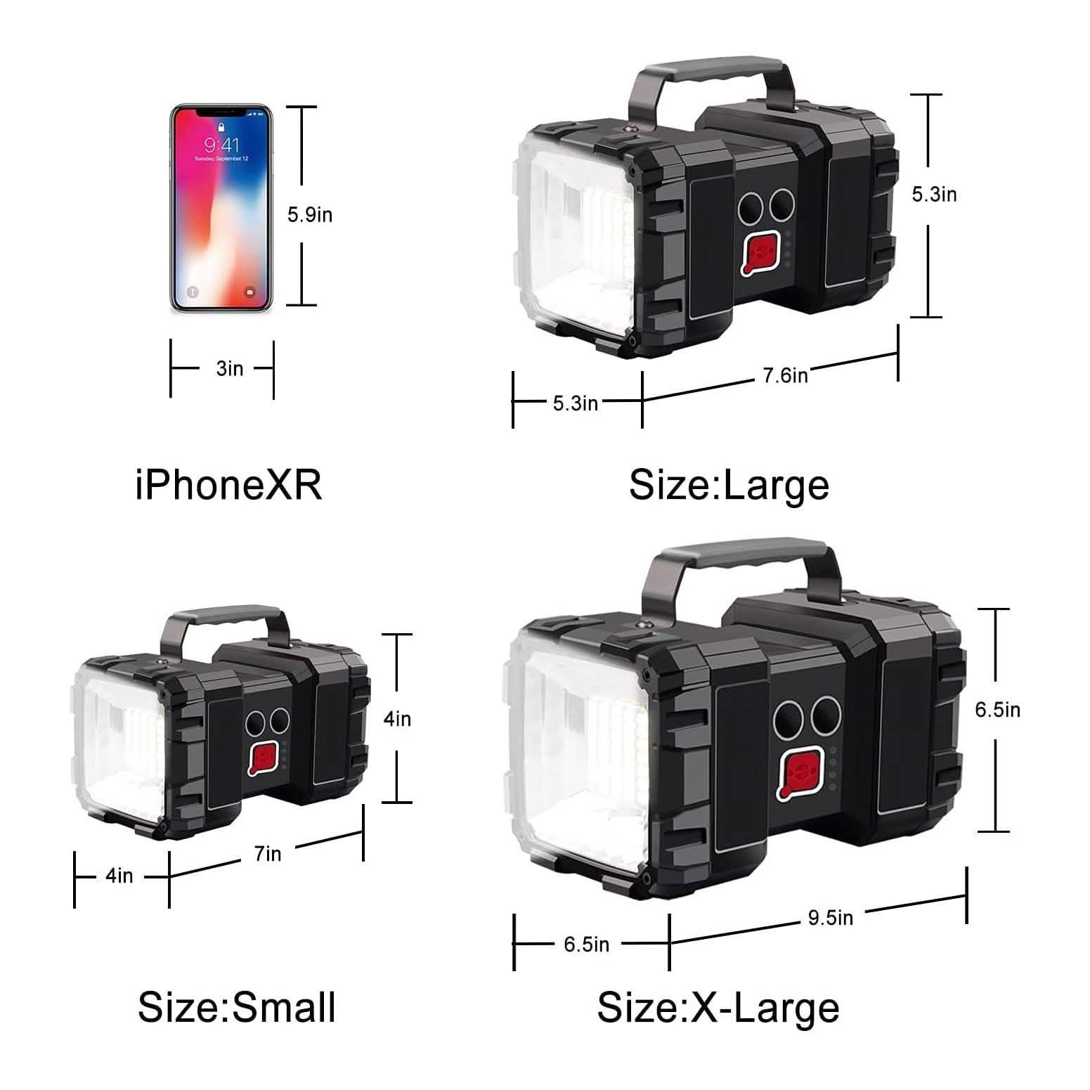 Projecteur de poche LED rechargeable