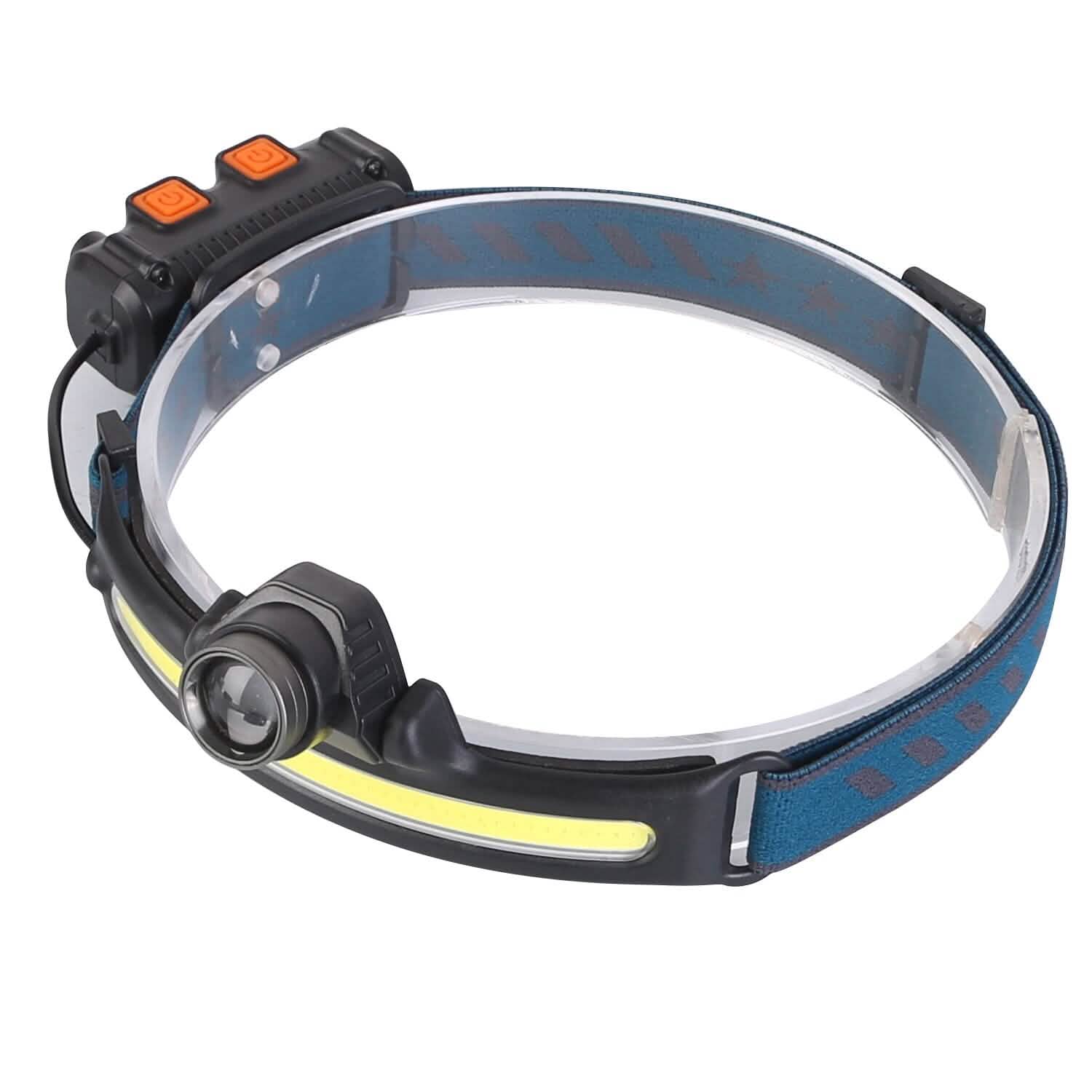 Lampe frontale rechargeable avec capteur de mouvement 6 modes d'éclairage