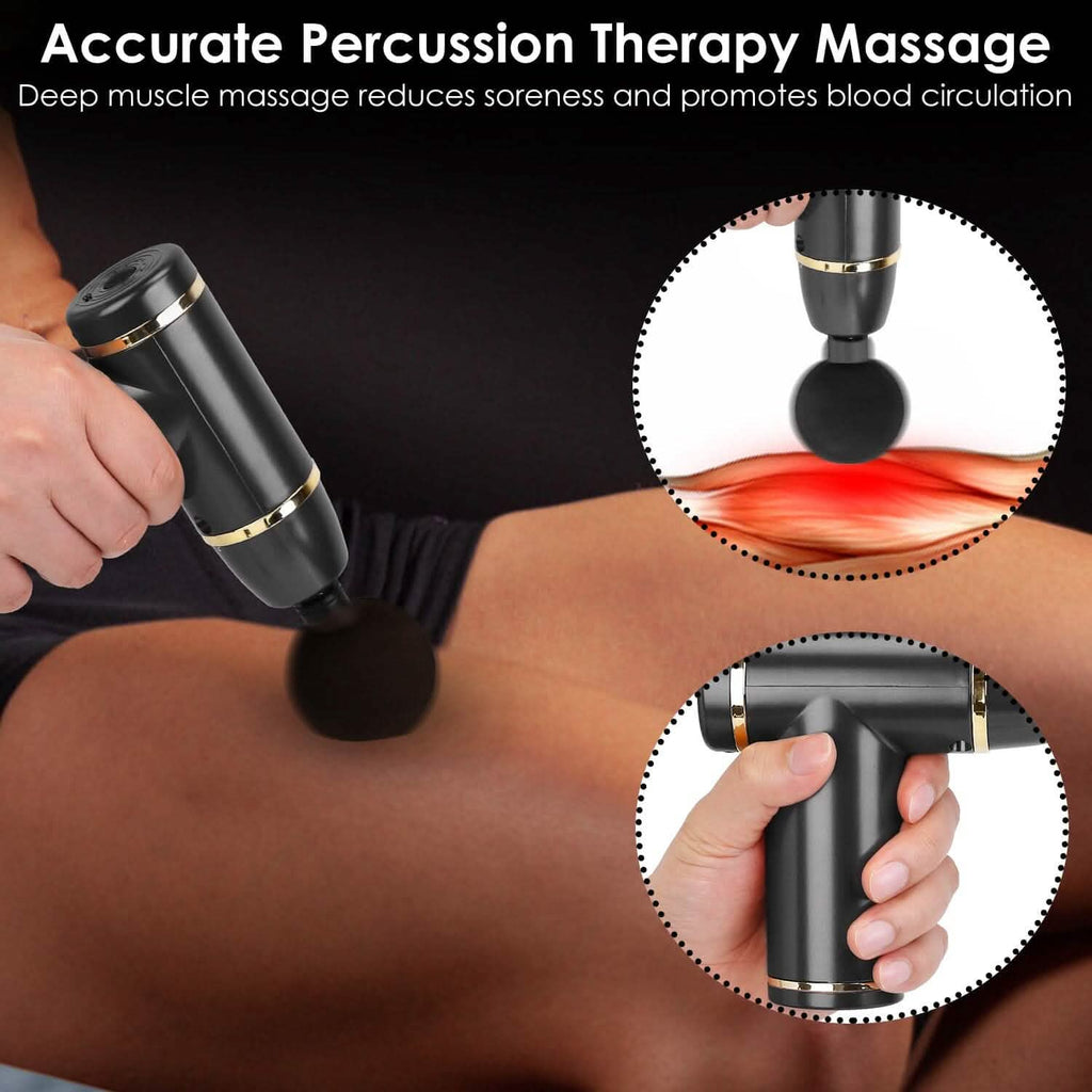 Pistolet de massage à percussion rechargeable
