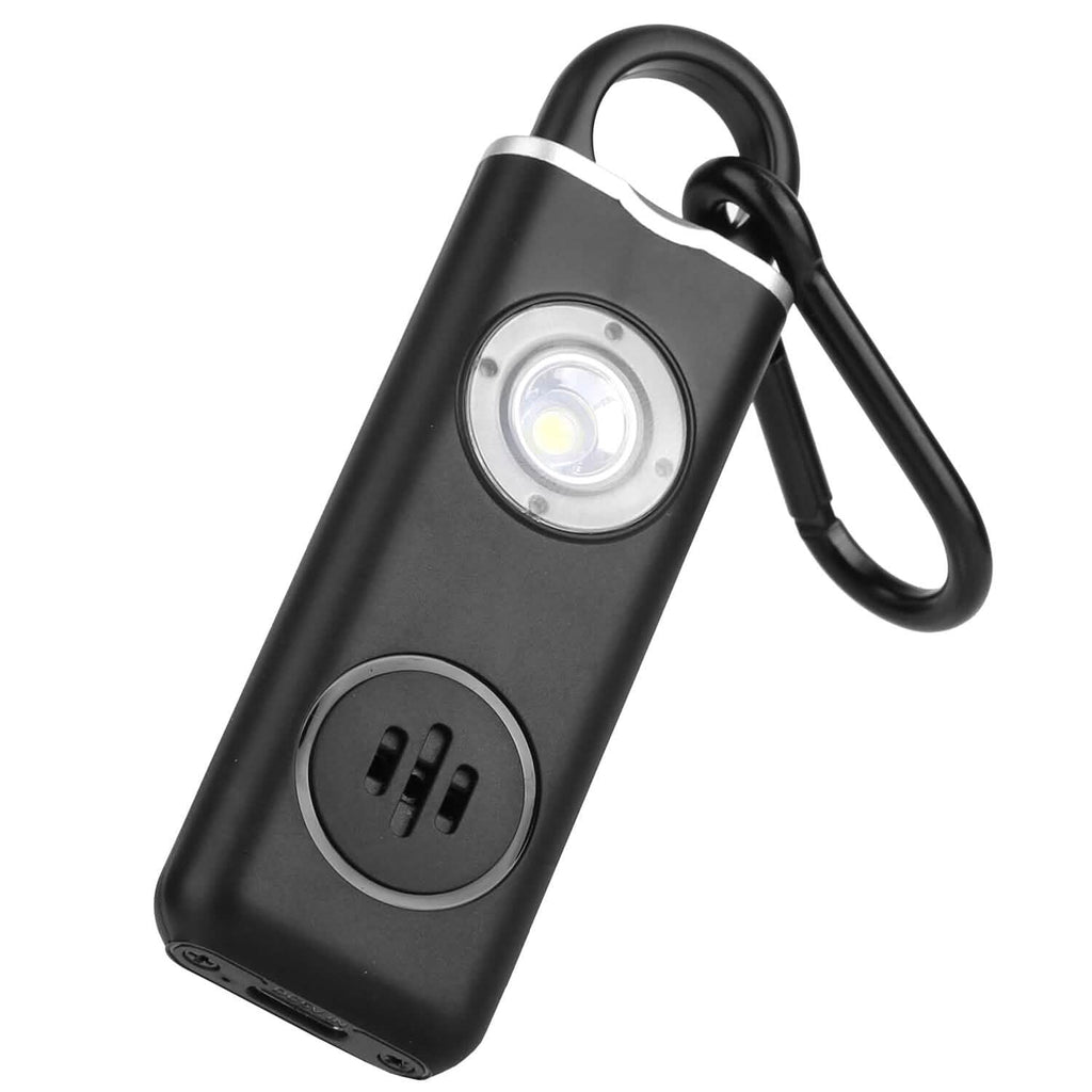 Alarme de sécurité personnelle rechargeable avec lumière stroboscopique